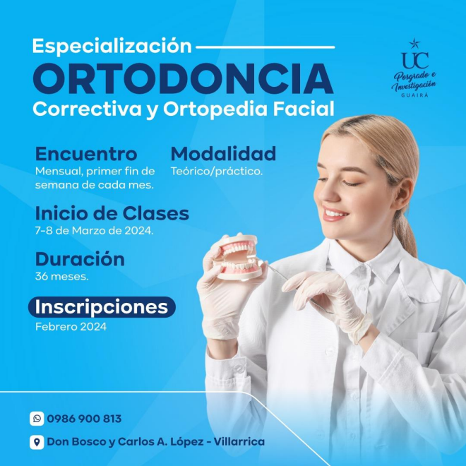 Especialización en Ortodoncia y Ortopedia Facial