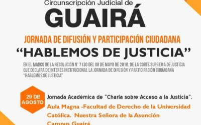 Exitosa Jornada Académica de «Charla sobre acceso a la Justicia»